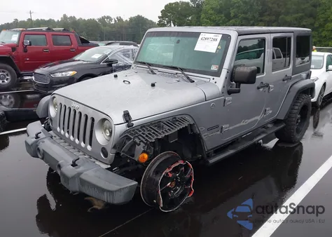 2016 Jeep Wrangler Unlimited Sport z USA, uszkodzony, nr VIN 1C4BJWDG0GL187684